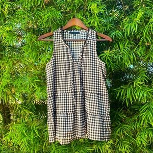 Sanctuary sleeveless gingham top XS